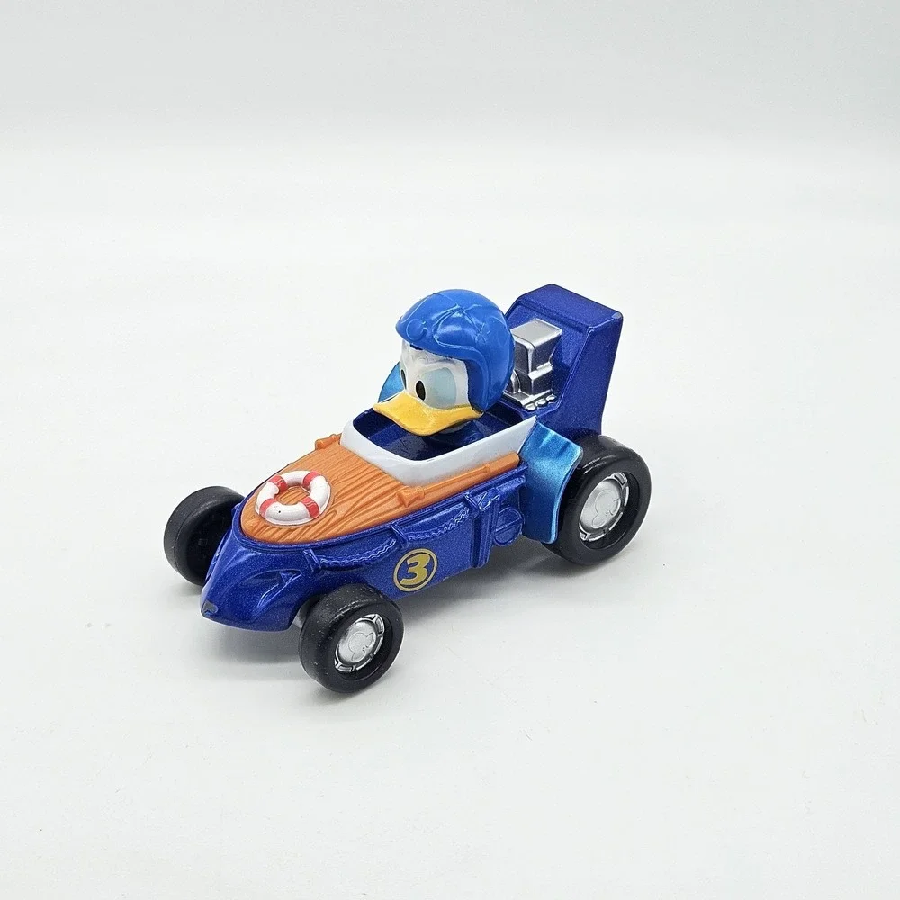 Disney Donald Duck Diecast Toy Car Mattel 2016 Blue Racing Hot Rod #3 Loose